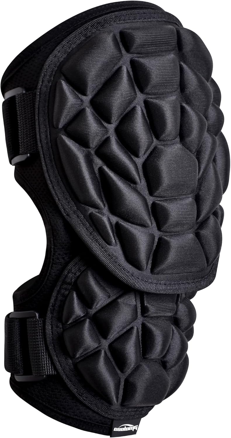 COOLOMG Batter's Baseball Elbow Guard for Youth Adult, Protective Arm Pads with Adjustable Straps for Softball Lacrosse, Single - Image 1